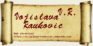 Vojislava Rauković vizit kartica